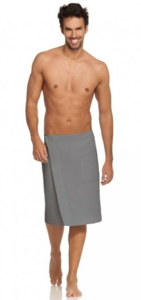 Vaflový kilt NordicSPA 80x150cm - pánsky, ŠEDÝ