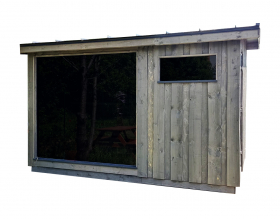 Vonkajšia sauna so šatníkom Kirami FinVision Original