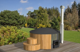 Kúpací sud Hot tub DLX 200cm so šedou vložkou + LED