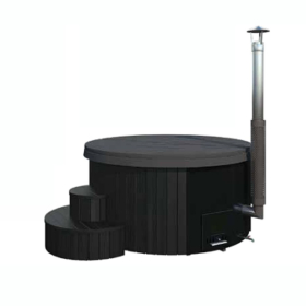 Kúpací sud Hot tub DLX 200cm Black edition + LED + thermokryt