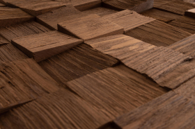 Dekoratívny saunový obklad QUARTZ, jaseň thermowood 424x486mm