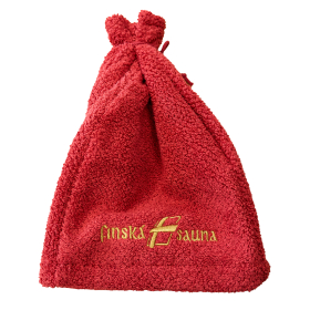Čiapka do sauny NordicSPA - Rubínová s výšivkou