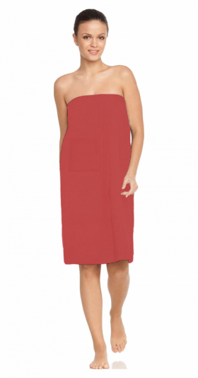 Vaflový kilt NordicSPA 80x150cm - dámsky, rubínový