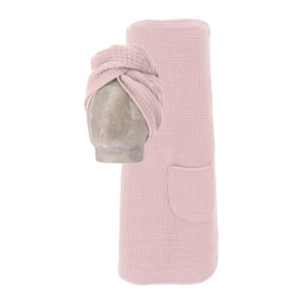 Set kilt a turban Vossen z mušelínu - ružový