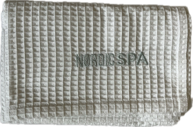 Vaflový uterák do sauny NordicSPA - BIELA, 50x100cm