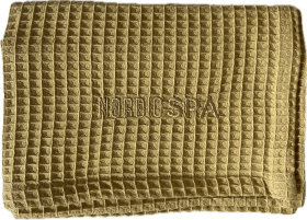 Vaflový uterák do sauny NordicSPA - BÉŽOVÝ, 50x100cm