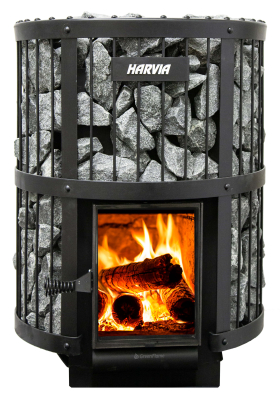 Saunové kachle na drevo HARVIA Legend 240 GreenFlame čierna