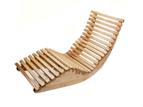 2.akosť:Ergonomické lehátko Alpha Wave - Borovica/thermoosika