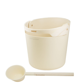 Set vedro s naberačkou Harvia Helmi - slonovina