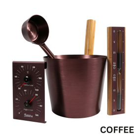 Set saunových doplnkov - vínová