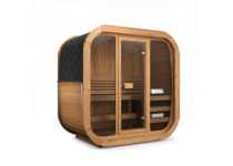 Vonkajšia sauna Icon 125 s pol presklením a LED osvetlením Thermo - zložená