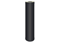 2.akosť: Predĺženie pre komín dvojplášťové 1000 mm, lakovaná oceľ, black
